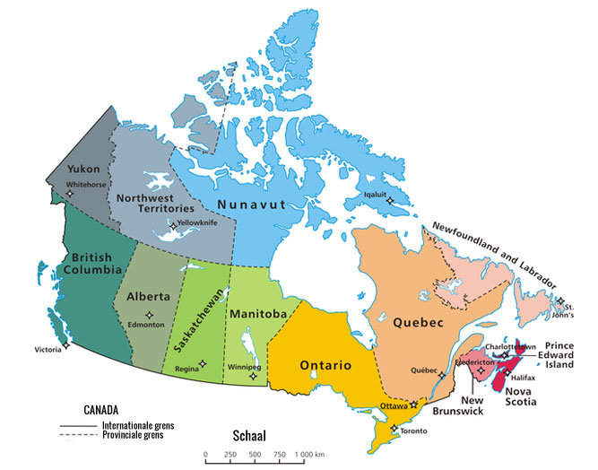 Weerkaart Canada