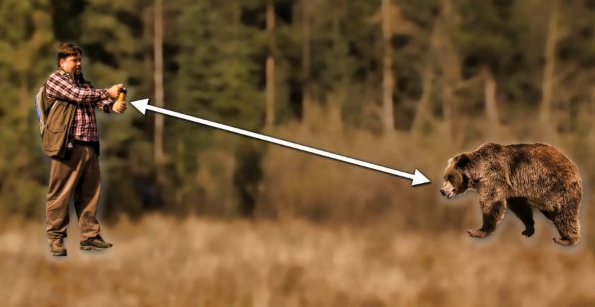 Bear spray gebruiken