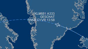 Vlucht Nederland - Canada