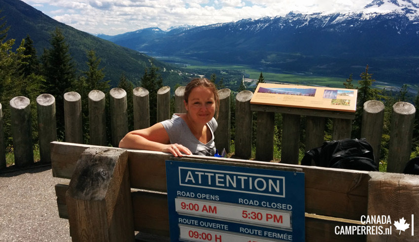 Snow Forest Viewpoint op Mount Revelstoke Canada