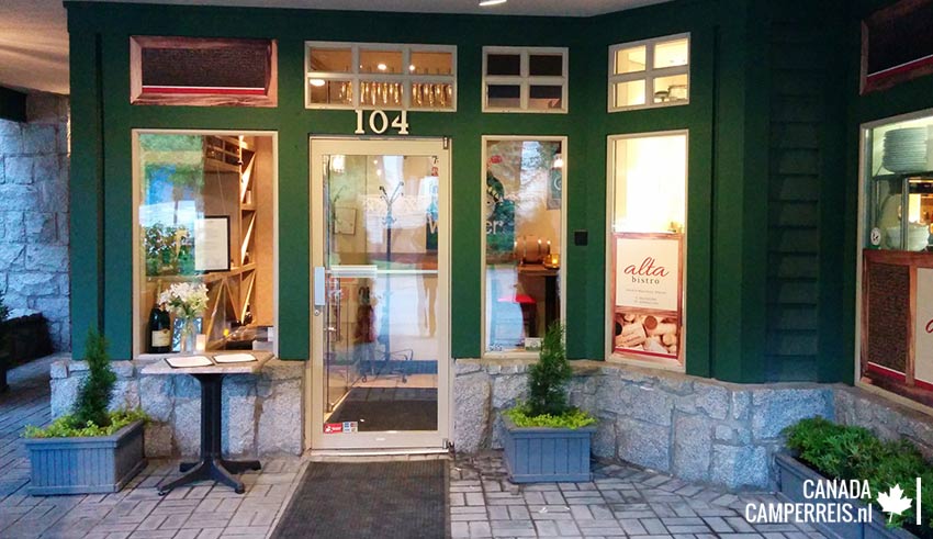Resturant Alta Bistro in Whistler