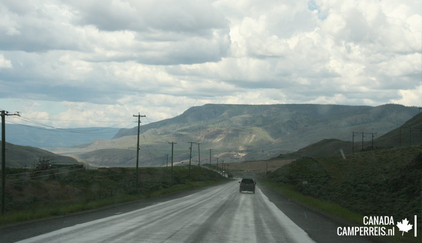 Gold Rush Trail richting Cache Creek