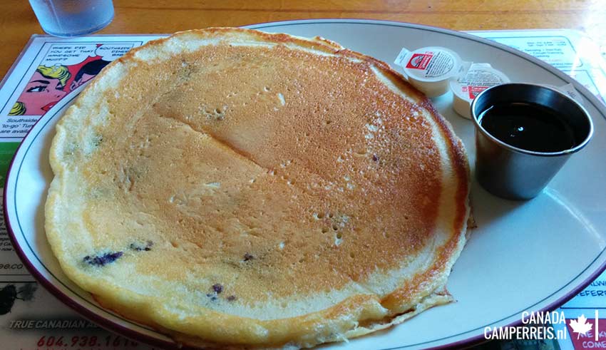 Pancake in Southside Diner in Whistler