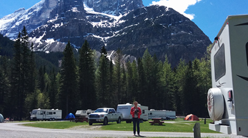 Camping Kicking Horse